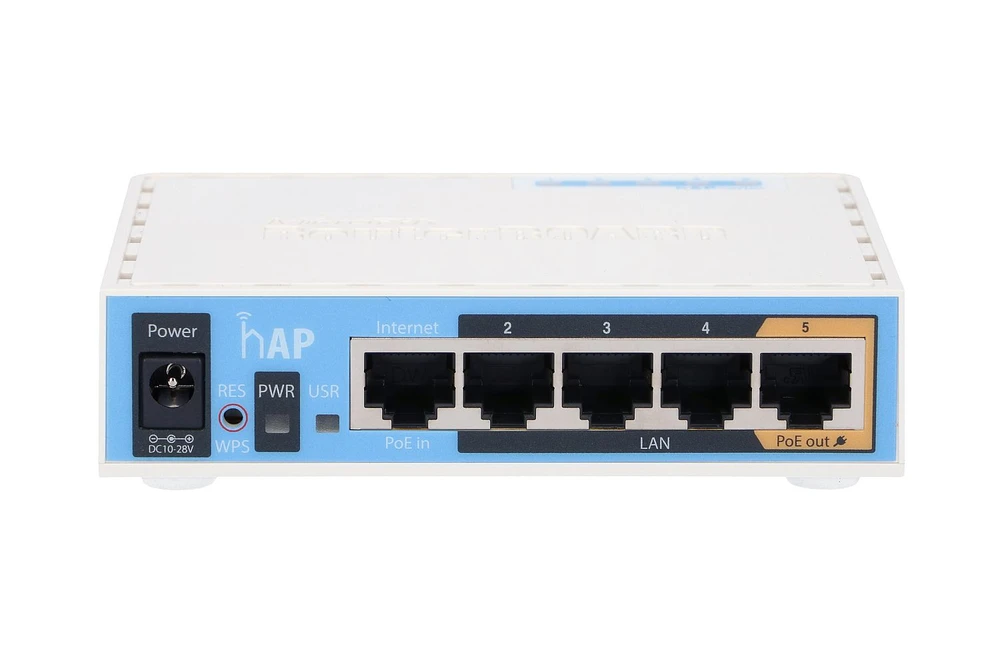 MIKROTIK RB951Ui-2nD hAP prieigos taškas 2.4GHz 5x RJ45 100Mb/s
