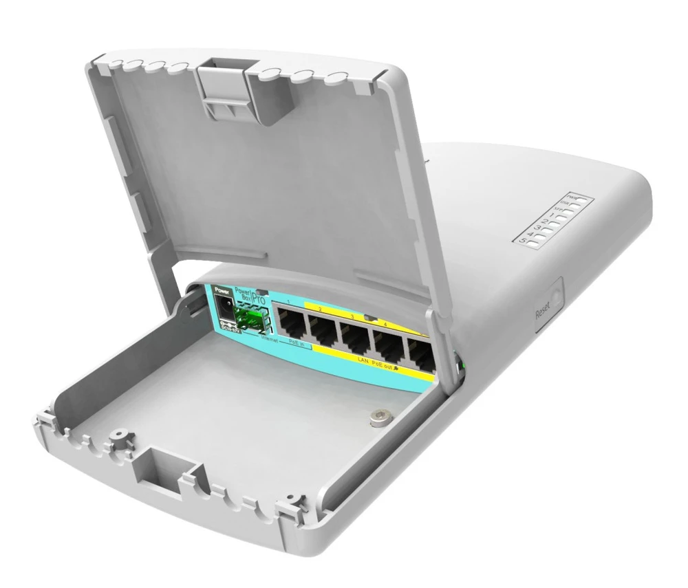 Maršrutizatorius MIKROTIK RB960PGS-PB PowerBox Pro L4 128MB RAM 5xGig LAN 1xSFP 1xUSB prievadas 2-5 802.3af/at