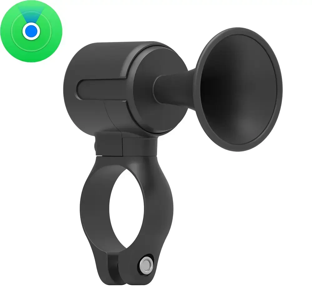 „MiLi GPS Bluetooth MiTag Tracker HD-P16-A“ elektrinio dviračio signalas (tik „Apple“) juodos spalvos