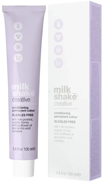 Milk Shake Creative SLS/SLES-Free Permanent Hair Dye 8.018NA Natural Ash Light Blond, 100 ml