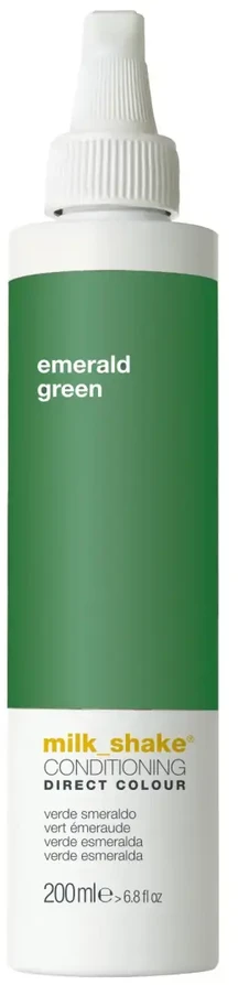 „Milk Shake Direct Colour“ plaukų dažų kondicionierius be amoniako „Emerald Žalias“, 200 ml