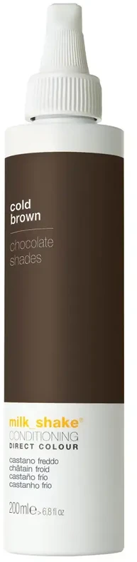 Milk Shake Direct Colour amoniako neturintys plaukų dažai-kondicionierius Šalta ruda, 200 ml