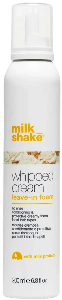 Milk Shake Whipped Cream Leave-in Foam Kondicionuojančios plaukų putos-kremas, 200 ml