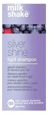 Milk Shake, Sidabrinis Shine Light, Sulfates-Free, Hair Šampūnas, For Neutralisation Of Geltona Tones, 10 ml
