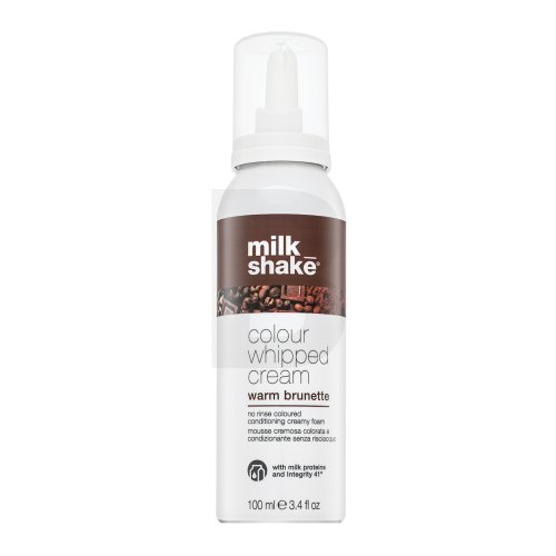 Kondicionuojančios dažomosios putos MILK SHAKE Colour whipped cream ,,Warm Brunette", 100m