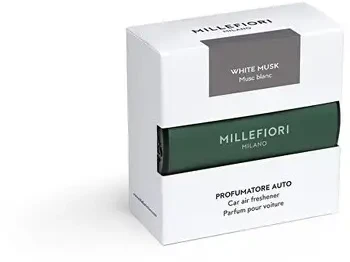 Millefiori Icon Classic Baltas Musk Car Air Freshener - Vůně do auta 47.0g