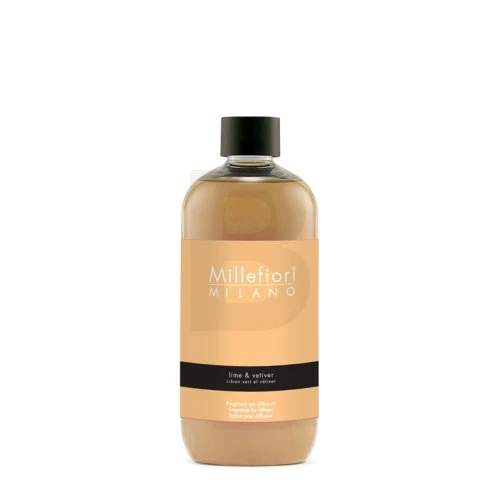 Millefiori Milano Aromatinio difuzoriaus "Natura l Lime and vetiver" 250 ml atsarginis užpildas