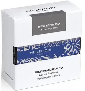 Millefiori Textil Floral Rose Espresso ( modrá ) - Vůně do auta