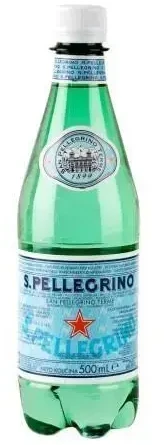 Mineralinis vanduo S.Pellegrino, gazuotas, plastikiniame butelyje 0.5l (D)