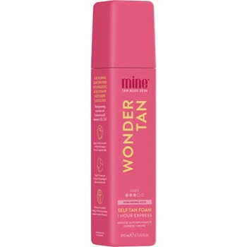 „Minetan“ savaiminio įdegio putos su drėkinamuoju ir senėjimą stabdančiu poveikiu „Wonder Tan“ (savaiminio įdegio putos) 200 ml