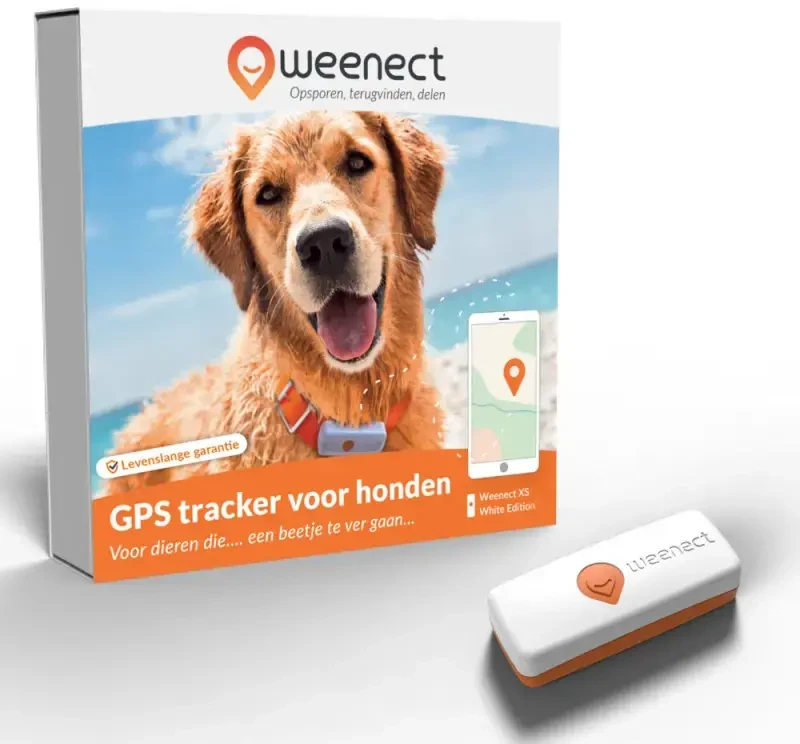 GPS sekiklis šunims – „Weenect XS“ (2023 m. „Baltas“ leidimas)
