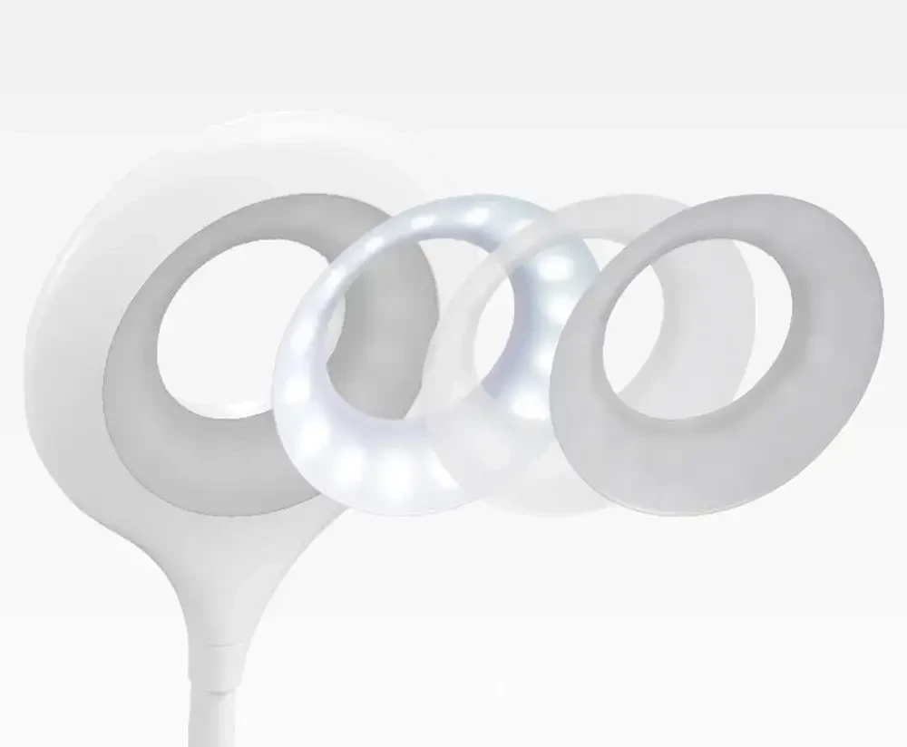 „Mini Wozinsky“ belaidė LED skaitymo lempa su segtuku + USB-C laidu – „Baltas“