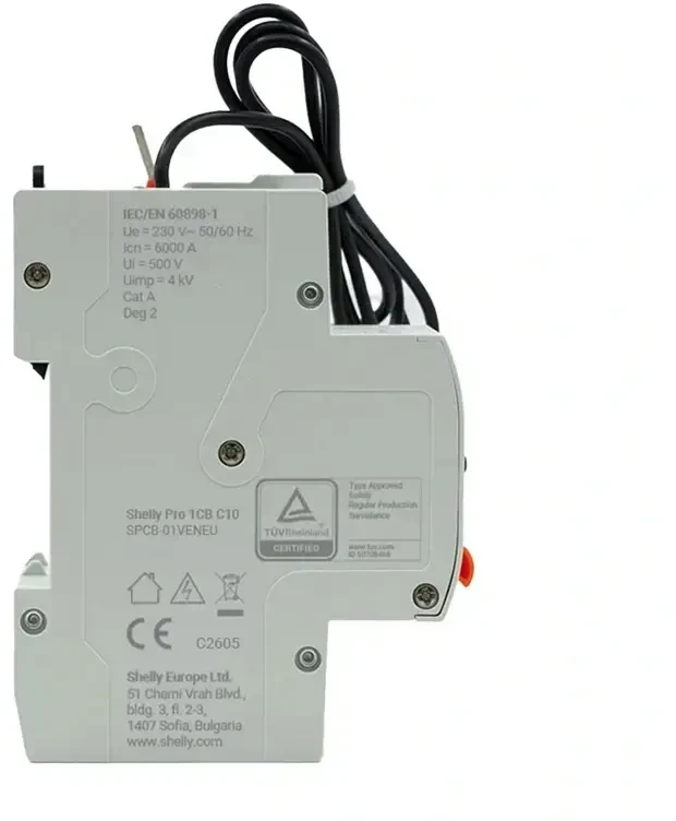 Miniature Circuit Breaker SHELLY Pro 1CB C10