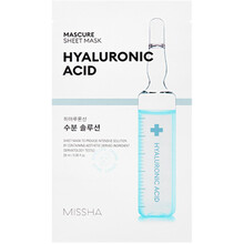 Missha Mascure Hyaluronic Acid Sheet Mask lakštinė veido kaukė su hialurono rūgštimi, 27 ml
