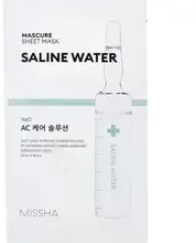 Missha Mascure Saline Vanduo Sheet Mask lakštinė veido kaukė nuo spuogų, 28 ml
