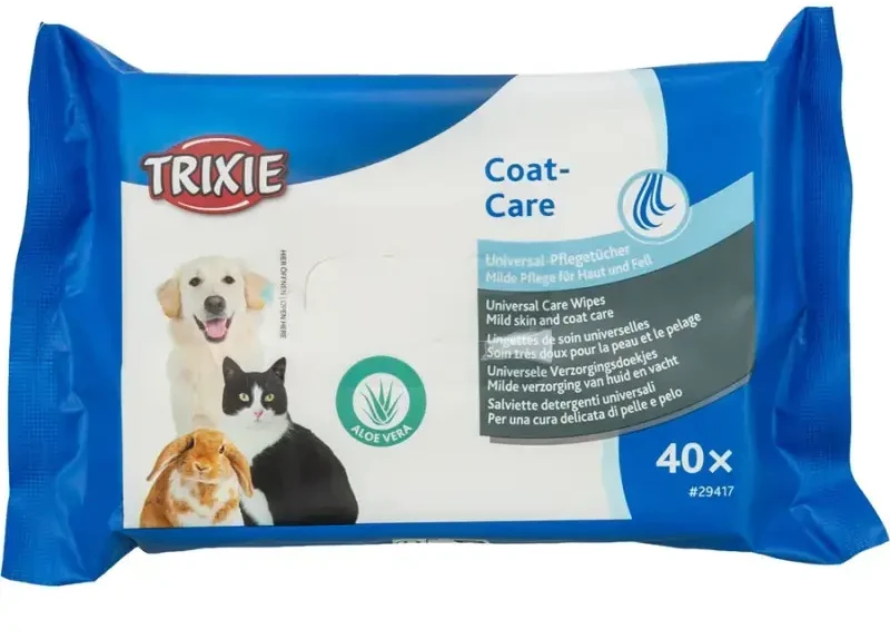 Trixie Universalios drėgnos servetėlės, 40 vnt. pakuotėje