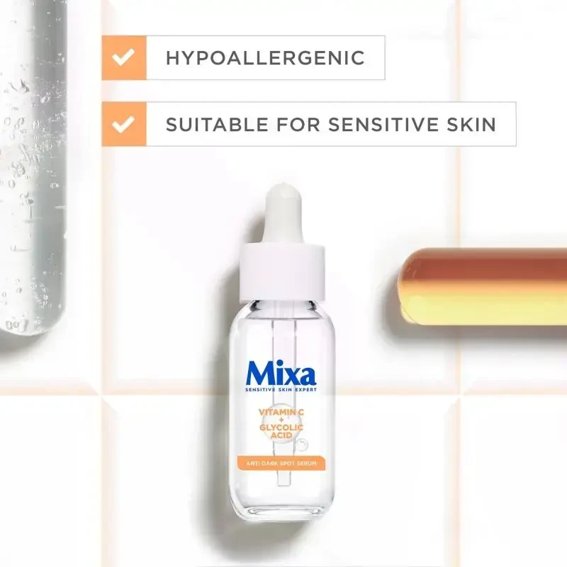 Mixa vitamino C + glikolio rūgšties serumas nuo tamsių dėmių odos serumas