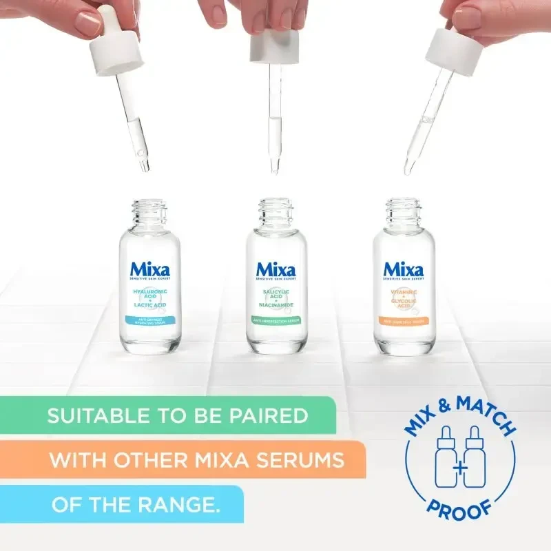 Mixa vitamino C + glikolio rūgšties serumas nuo tamsių dėmių odos serumas