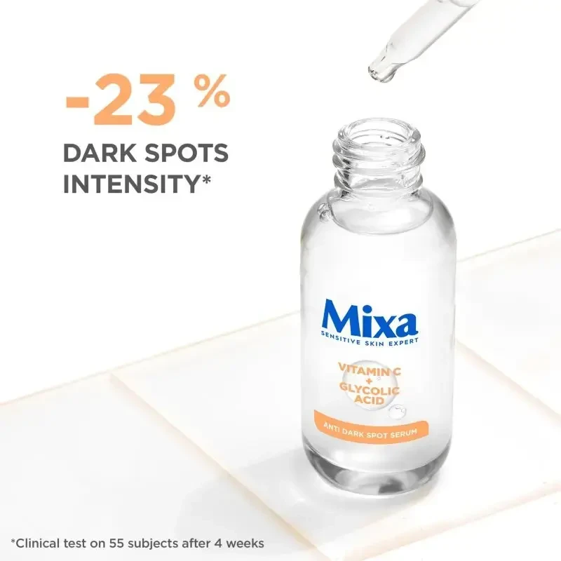 Mixa vitamino C + glikolio rūgšties serumas nuo tamsių dėmių odos serumas