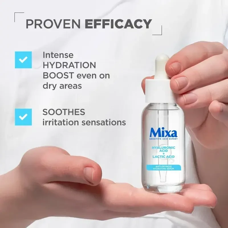 Mixa hialurono rūgšties + pieno rūgšties anti-dryness drėkinamasis serumas odos serumas