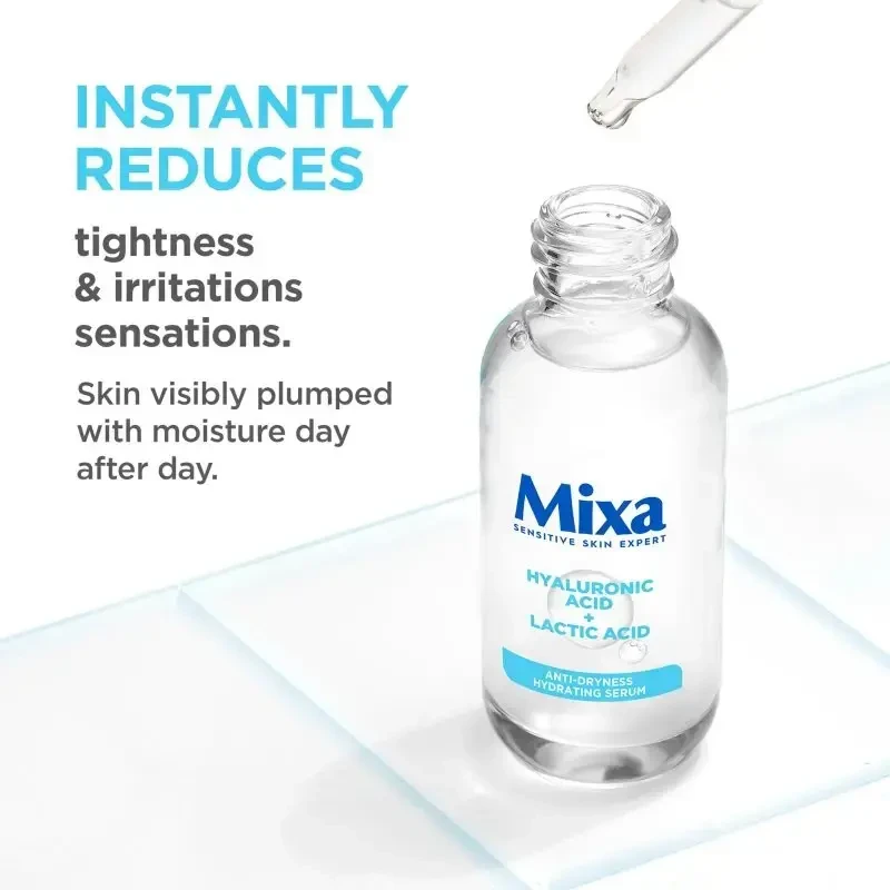Mixa hialurono rūgšties + pieno rūgšties anti-dryness drėkinamasis serumas odos serumas