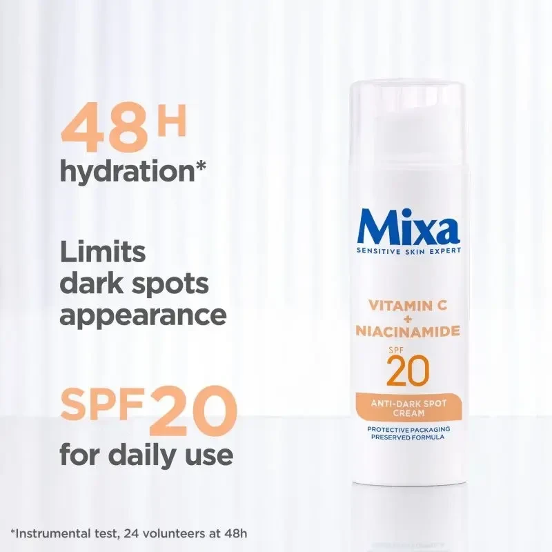 Mixa Vitamin C + Niacinamide Anti-Dark Spot Kreminis Day Kreminis