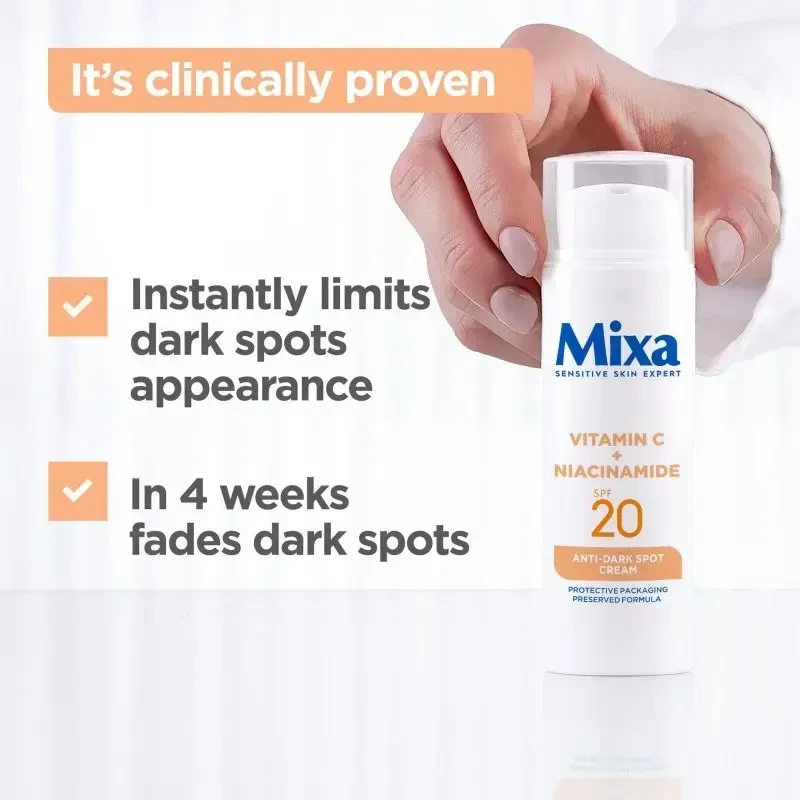 Mixa Vitamin C + Niacinamide Anti-Dark Spot Kreminis Day Kreminis