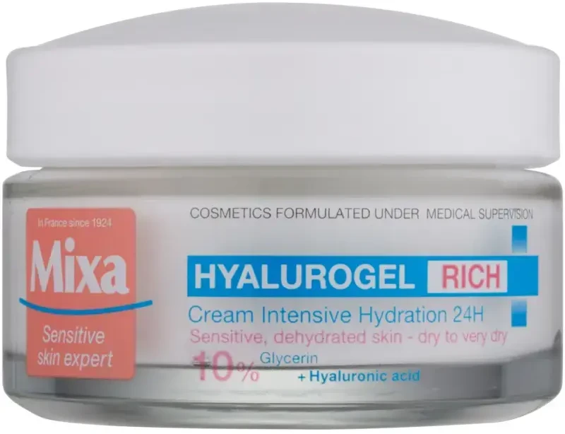 Drėkinamasis kremas Mixa Hyalurogel RICH 50ml