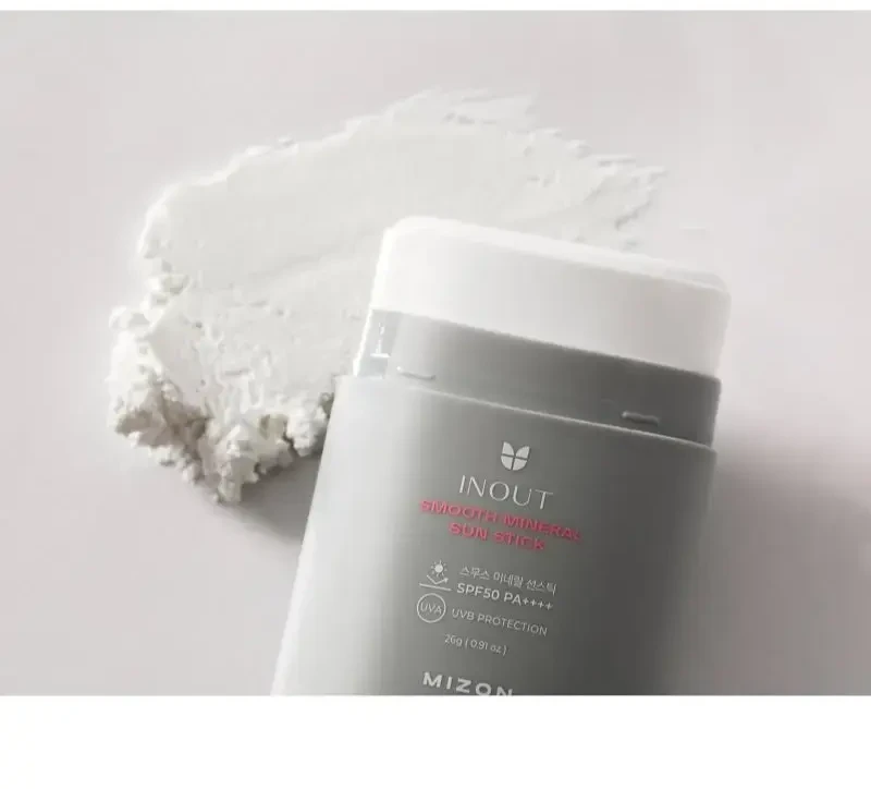 Mizon „Inout SPF 50 PA++++“ apsauginis pieštukas nuo saulės (švelnus mineralinis pieštukas nuo saulės) 26 g