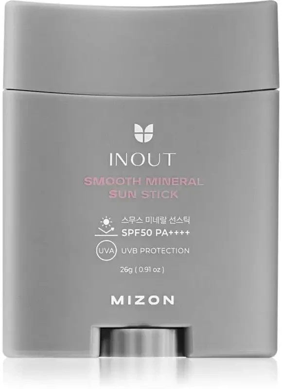 Mizon „Inout SPF 50 PA++++“ apsauginis pieštukas nuo saulės (švelnus mineralinis pieštukas nuo saulės) 26 g