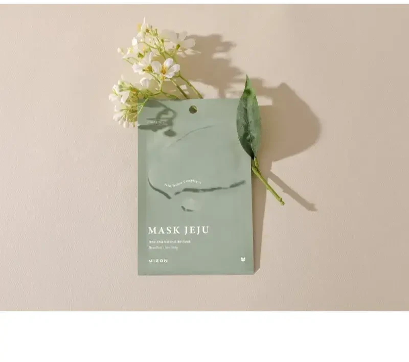 Mizon Raminamoji lakštinė veido kaukė „Heartleaf“ (Jeju kaukė) 23 g