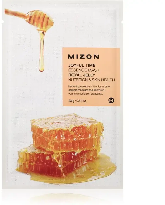 Mizon 3D kaukė su džiaugsmingu džiaugsmu ir medumi „Džiaugsmingas laikas“ (esencijos kaukė „Royal Jelly“) 23 g