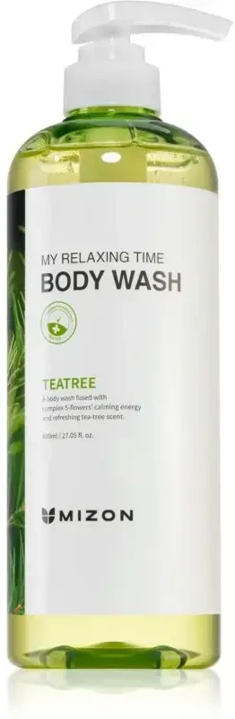 Mizon Dušo želė sudirgusiai ir problemiškai odai "Teatree My Relaxing Time" ("Kūno prausiklis") 800 ml