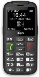 Mygtukinis telefonas eStar Digni Talk Senior 32MB Black
