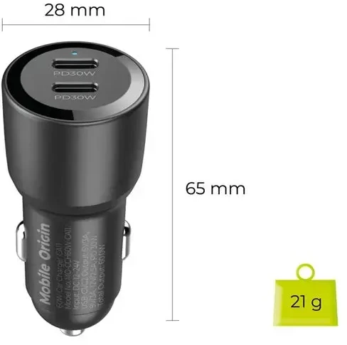 Mobile Origin automobilinis įkroviklis 60W 2 USB-C, CA11