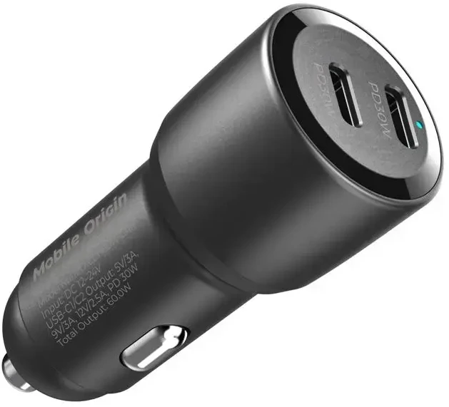Mobile Origin automobilinis įkroviklis 60W 2 USB-C, CA11