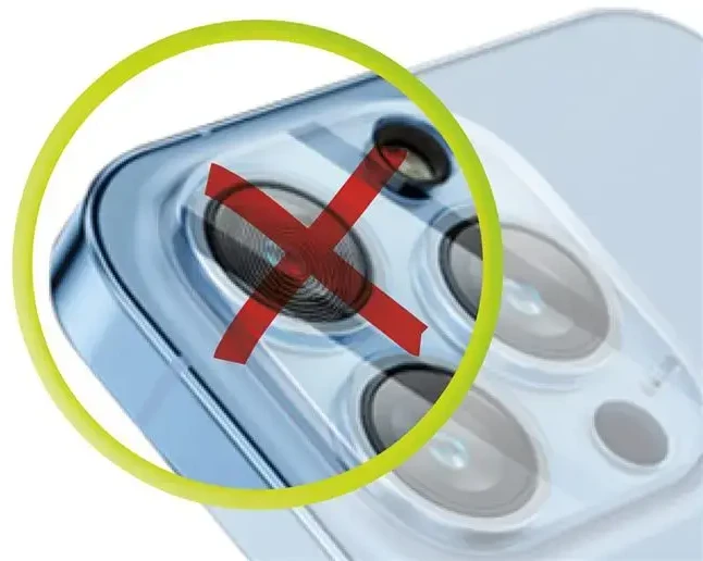 „Mobile Origin Easy Lens“ pilnas dangtelis, skaidrus – „iPhone 16 Pro / 16 Pro Max“