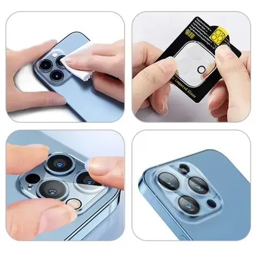 „Mobile Origin Easy Lens“ pilnas dangtelis, skaidrus – „iPhone 15 Pro / 15 Pro Max“