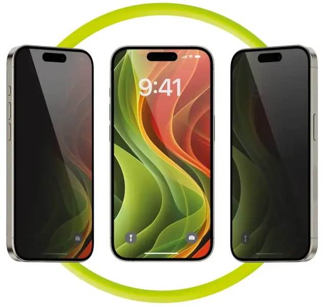 Mobile Origin EasyGlass Privacy su aplikatoriumi iPhone 16 Pro/17/17 Pro
