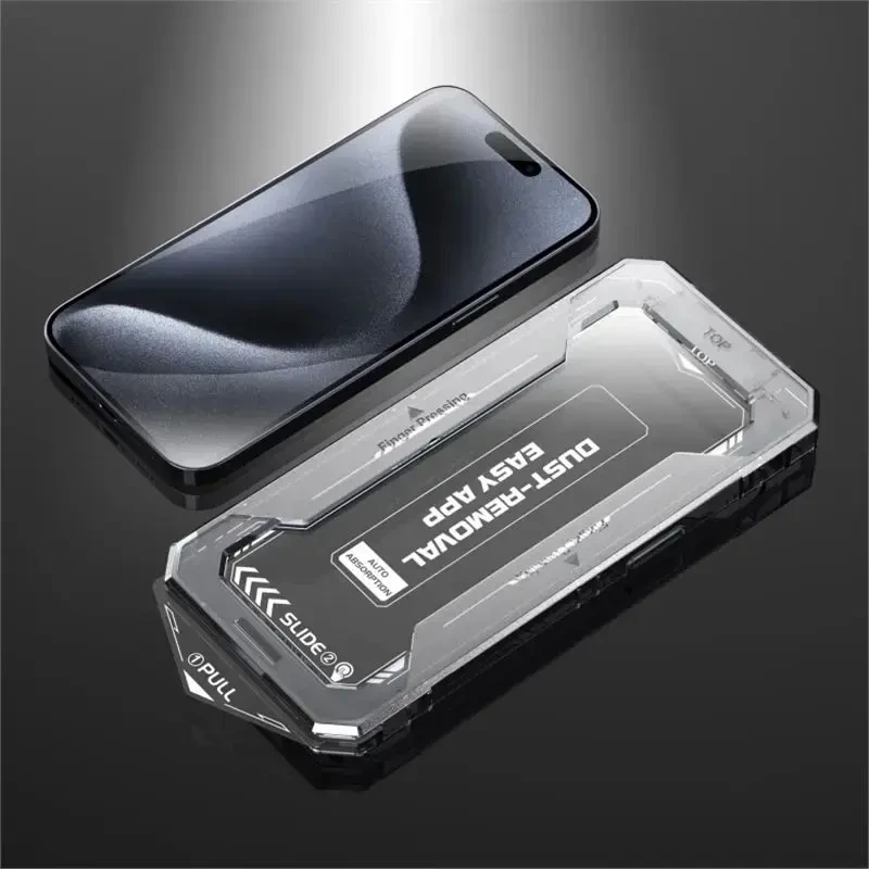„Mobile Origin Geltona“ ekrano apsauga su paprastu uždėjimu, skirta „iPhone 16 Pro“