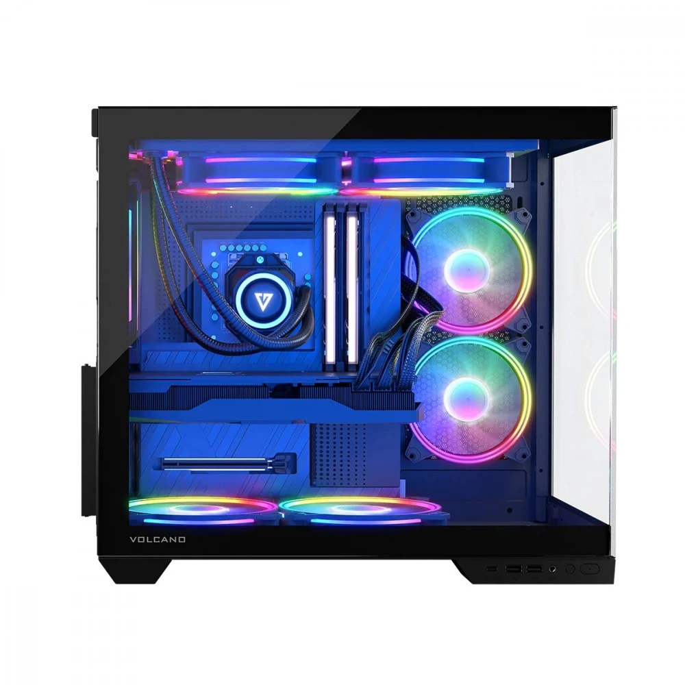 Modecom Volcano Panorama Apex ARGB 5F juoda