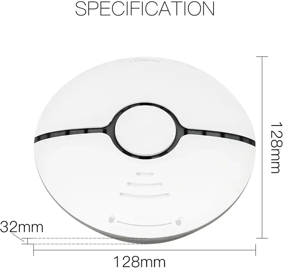Moes RoGer Smart smoke detector with siren Wi-Fi TUYA / Smart Life