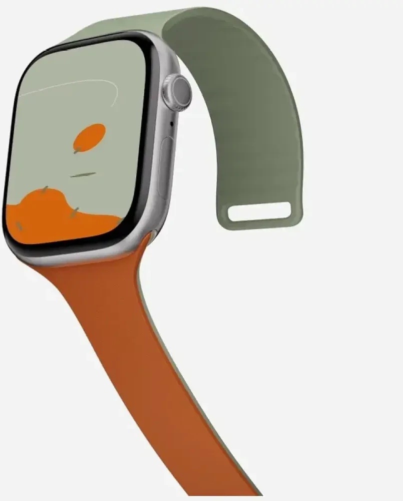 Dirželis Moft Sport do Apple Watch 40/41/42mm khaki žalias - sunrise