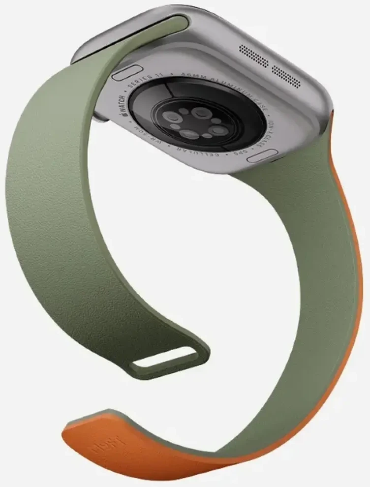 Dirželis Moft Sport do Apple Watch 40/41/42mm khaki žalias - sunrise