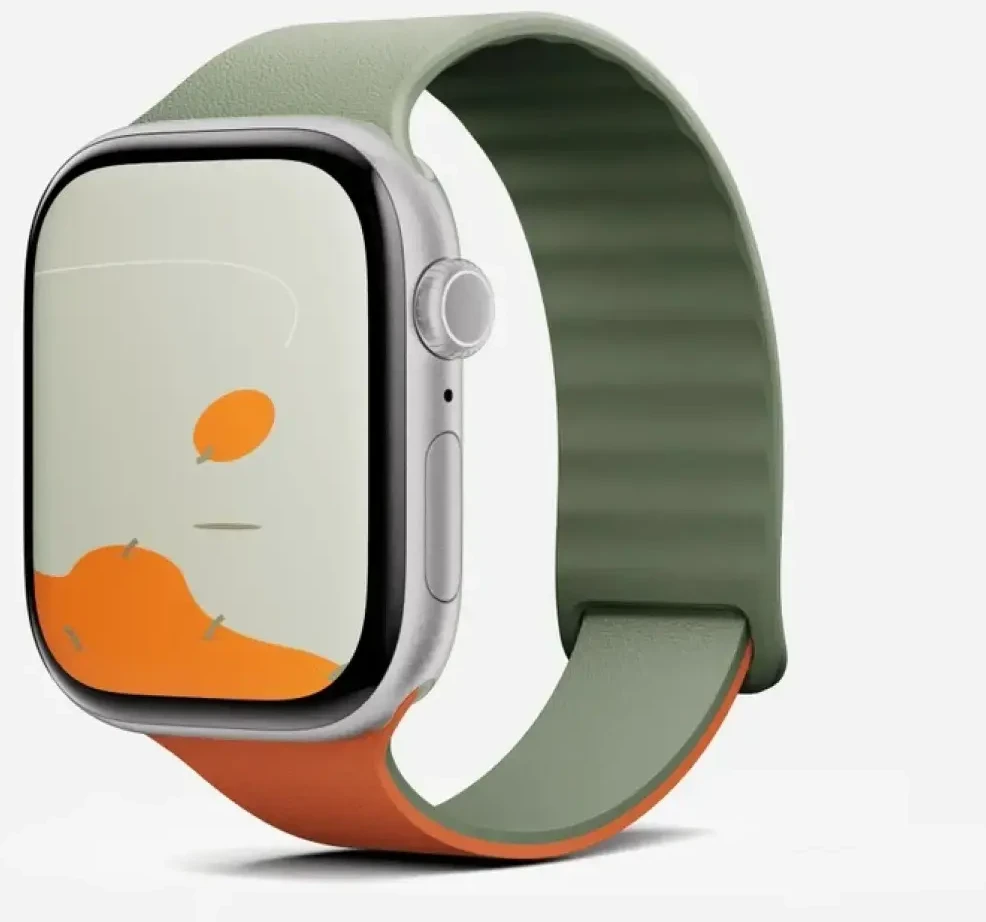 Dirželis Moft Sport do Apple Watch 40/41/42mm khaki žalias - sunrise