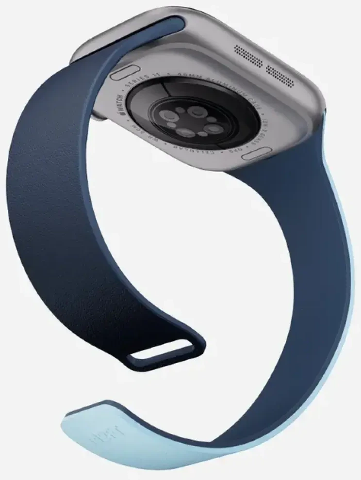 Dirželis Moft Sport do Apple Watch 44/45/46/49mm tamsiai mėlyna - smoothing mist