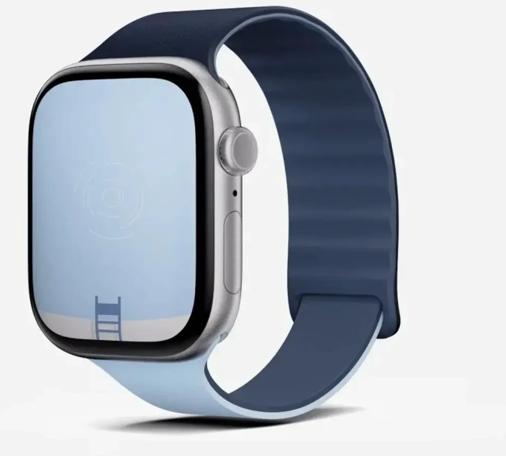 Dirželis Moft Sport do Apple Watch 44/45/46/49mm tamsiai mėlyna - smoothing mist