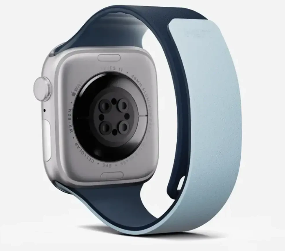 Dirželis Moft Sport do Apple Watch 44/45/46/49mm tamsiai mėlyna - smoothing mist