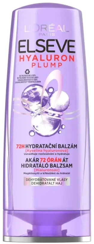 L'Oréal Paris Elseve Hyaluron Plump Moisture Balm Hair Balm moterims, 200 ml