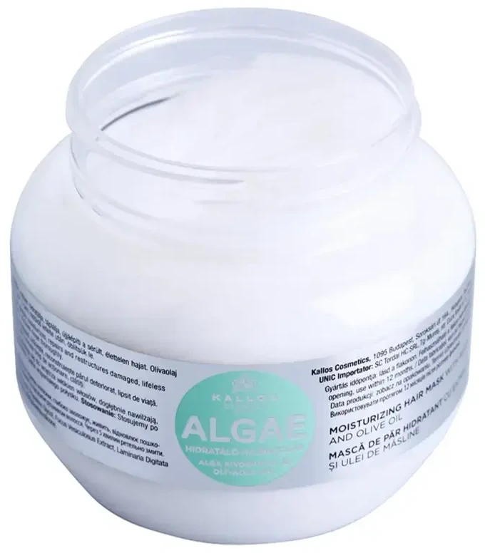 Kallos Cosmetics Algae Moisturizing Hair Mask drėkinanti kaukė plaukams, 275 ml